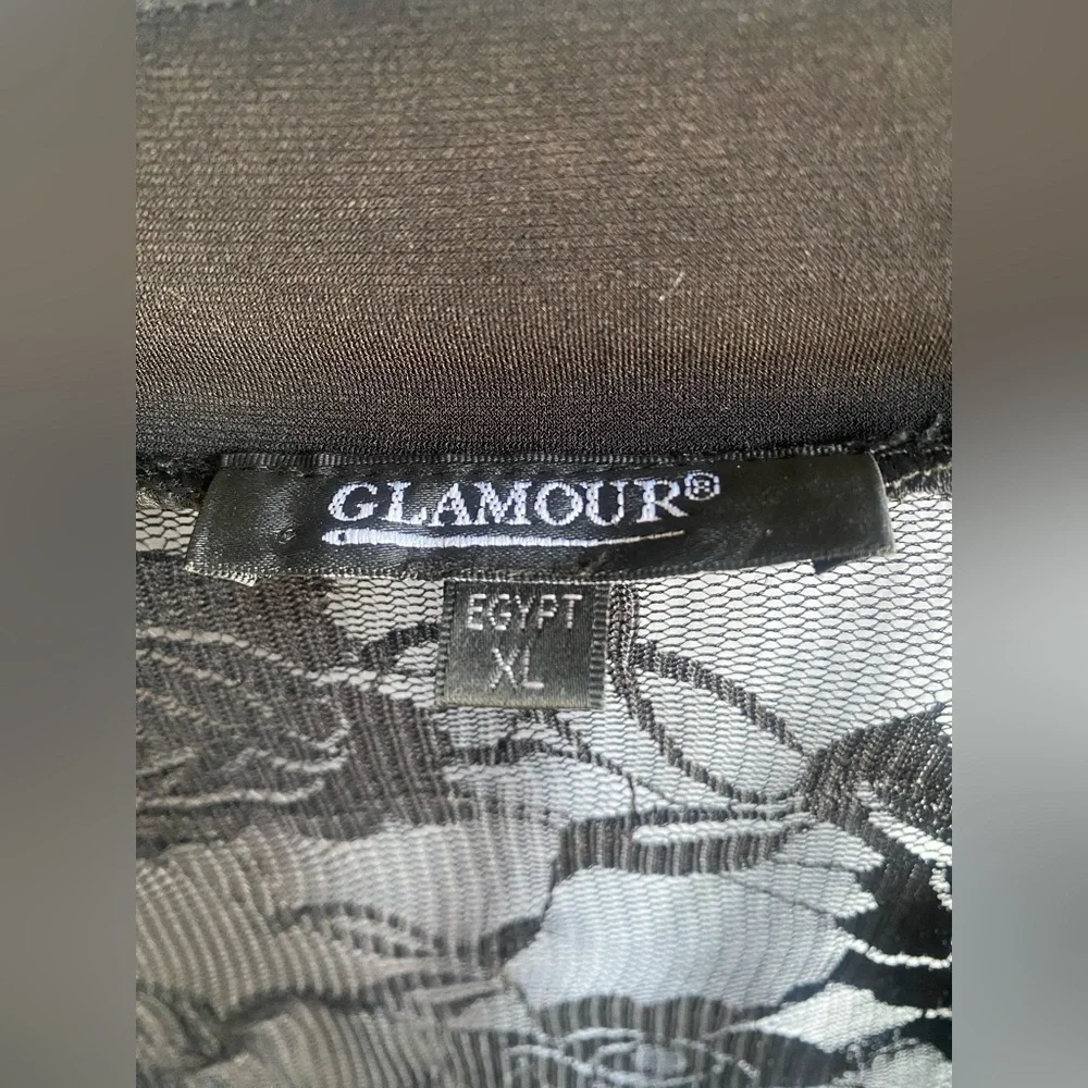 NWT Black Shrug with Lace Jacket/Top XL - Picture 3 of 10